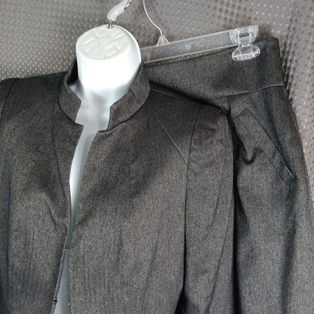 Antonio Melani Women's Suit Set Jacket Skirt Herringbone Metallic Size 4 - Picture 4 of 16
